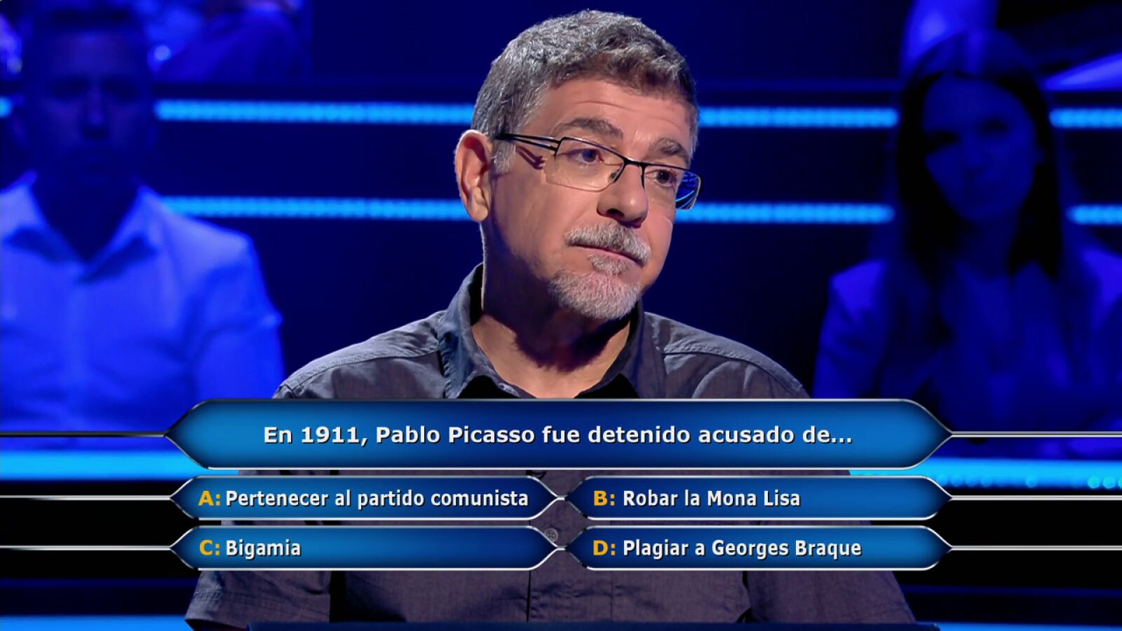  Eduardo sufre por haber ‘pecado’ de ambicioso en ‘¿Quién quiere ser millonario?’: ¡se juega 50.000 euros!