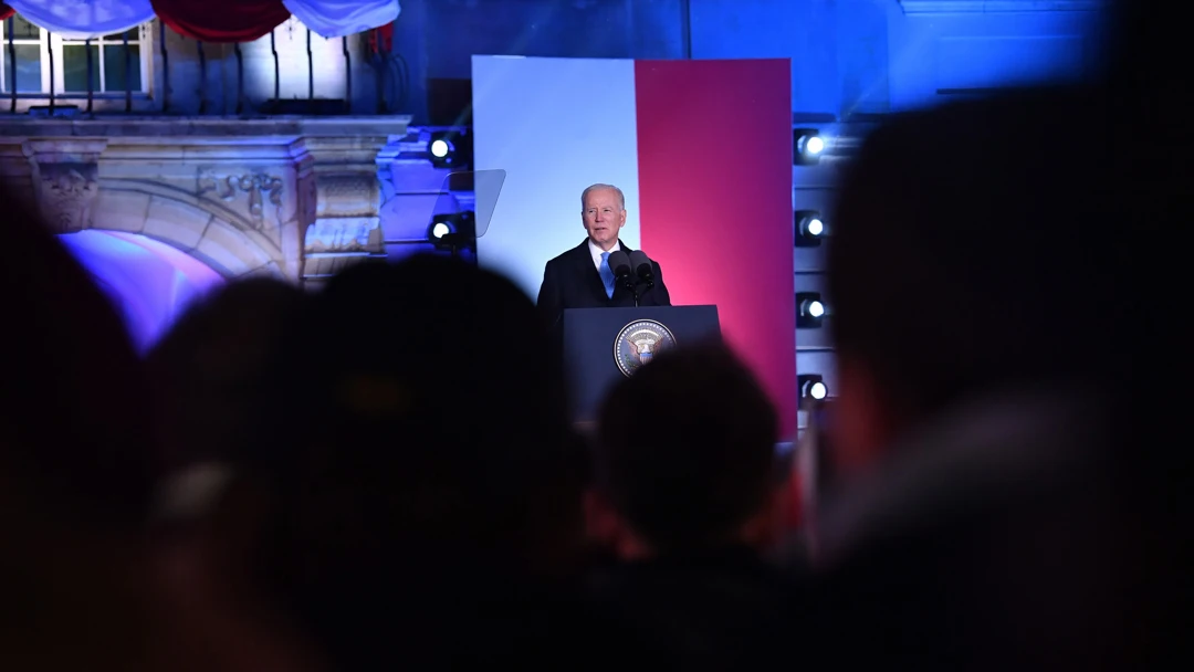 Joe Biden, durante el discurso Joe Biden, durante el discurso