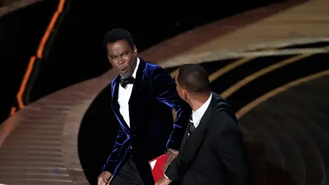El puñetazo de Will Smith a Chris Rock en los Oscar El puñetazo de Will Smith a Chris Rock en los Oscar