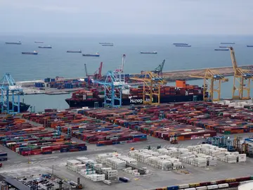 La terminal de contenedores del Puerto de Barcelona La terminal de contenedores del Puerto de Barcelona