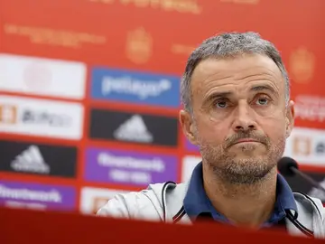 Luis Enrique, en rueda de prensa Luis Enrique, en rueda de prensa