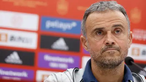 Luis Enrique, en rueda de prensa Luis Enrique, en rueda de prensa