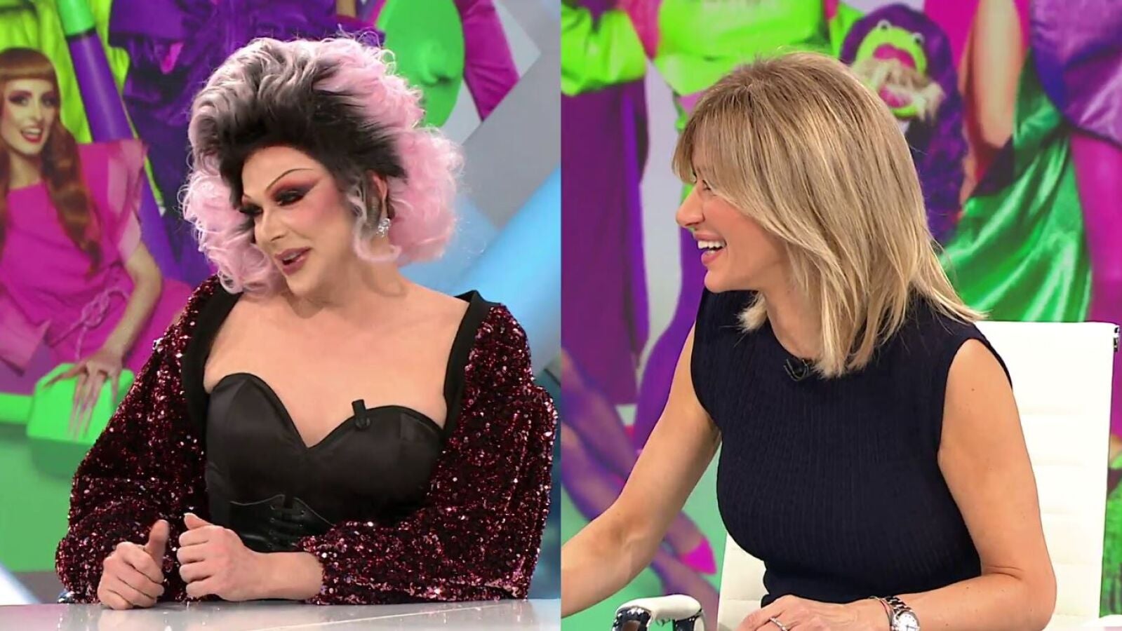 Susanna Griso le pide a Supremme Deluxe que desvele algunos de sus secretos como drag queen
