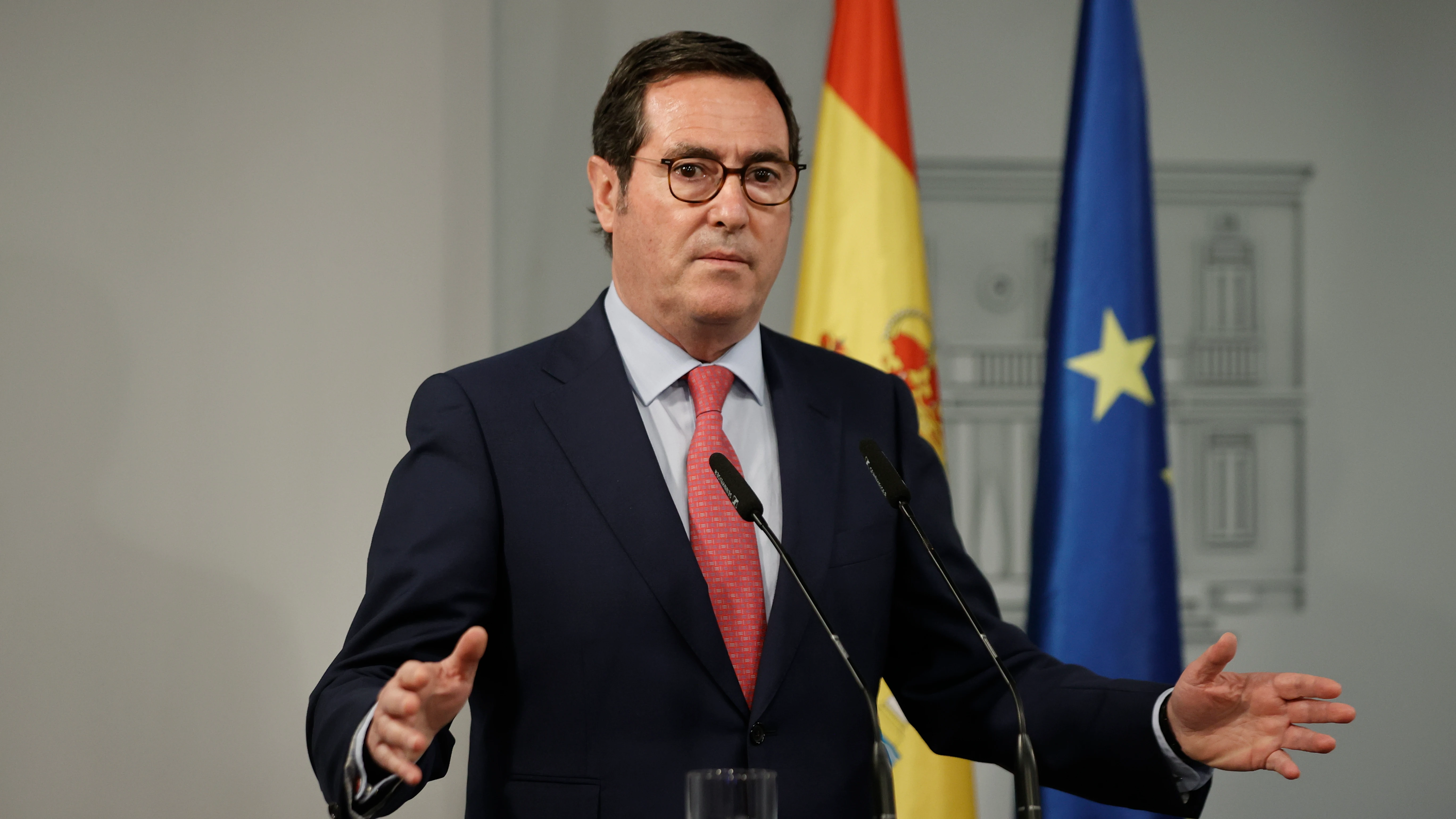 El presidente de la Confederaci&oacute;n Espa&ntilde;ola de Organizaciones Empresariales (CEOE), Antonio Garamendi