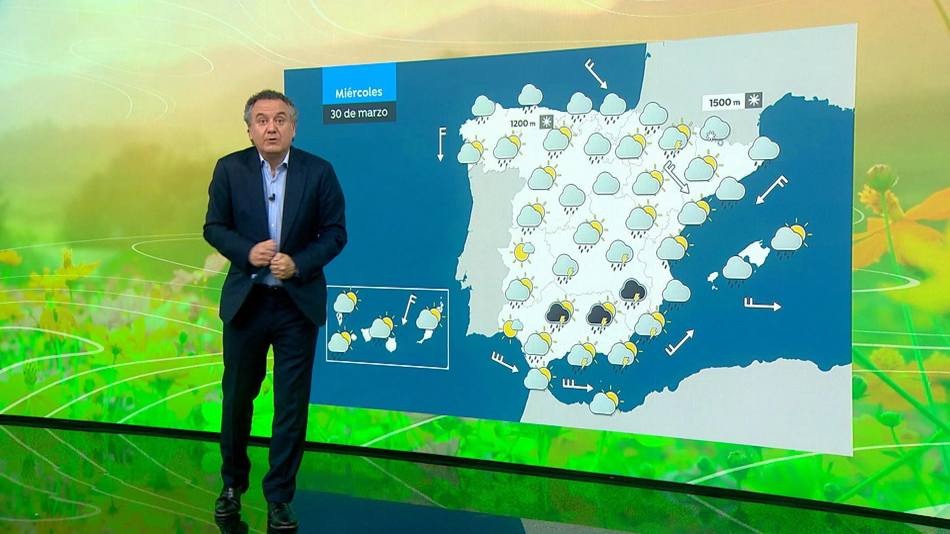 Lluvias generalizadas en toda la Península Lluvias generalizadas en toda la Península