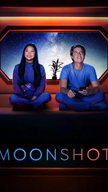Póster de 'Moonshot' con Landa Condor y Cole Sprouse Póster de 'Moonshot' con Landa Condor y Cole Sprouse