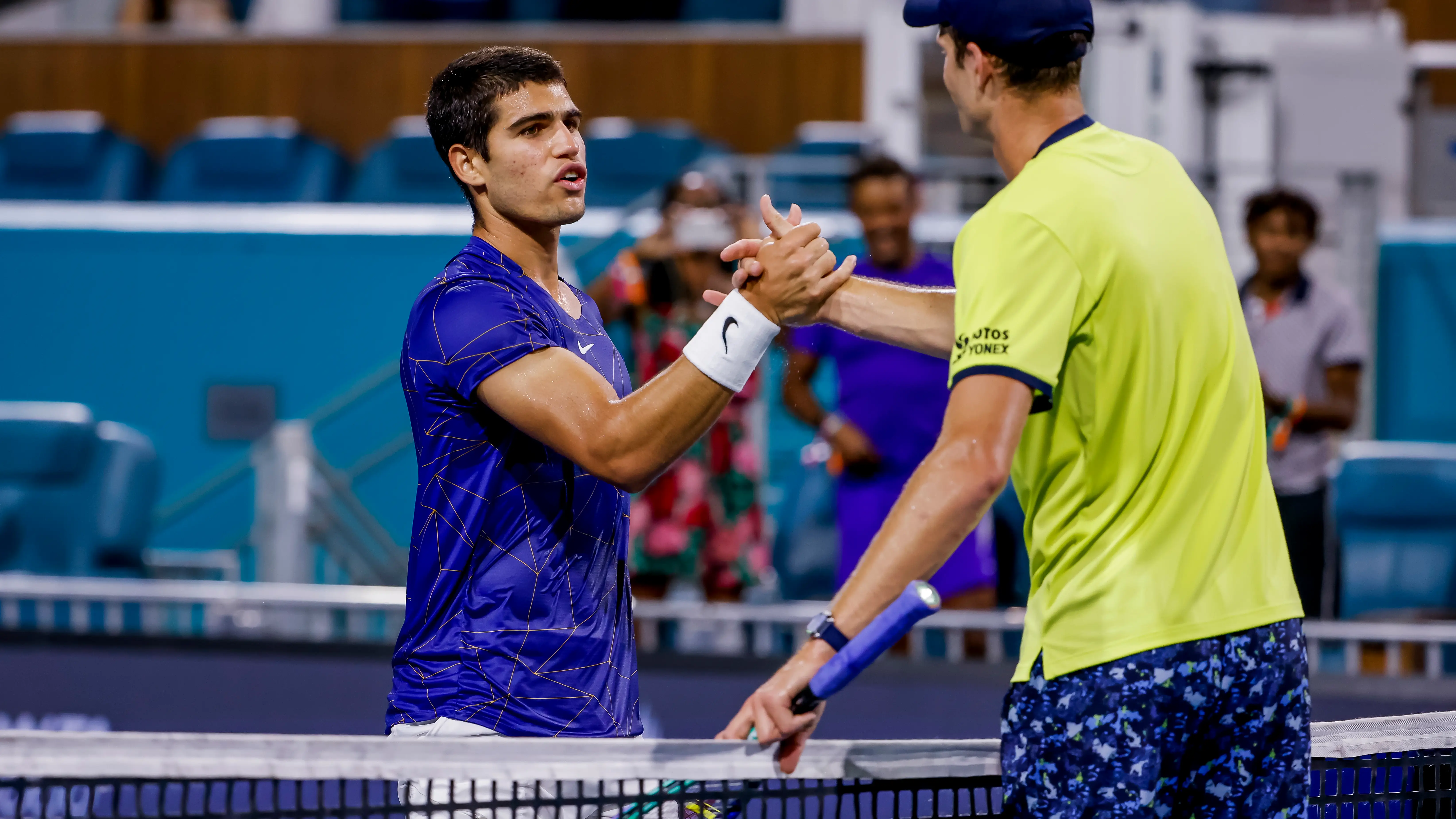 El deportivo gesto de Alcaraz que aplaudi&oacute; su rival en plena semifinal de Miami