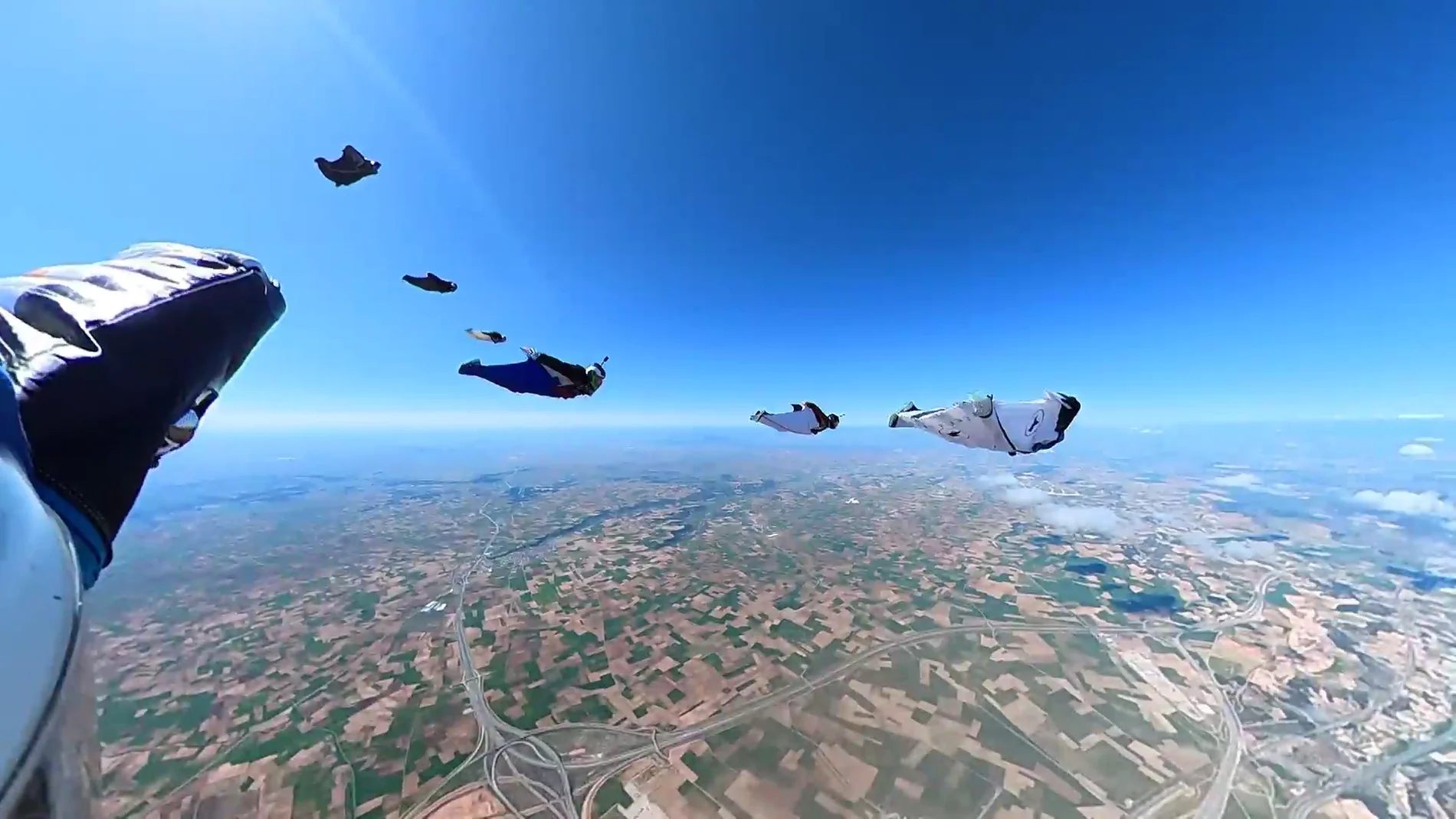 Récord de España de formación de 'wingsuit' 