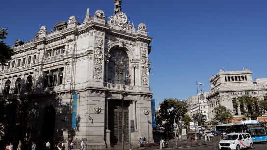 Fachada del Banco de Espa&ntilde;a, en una fotograf&iacute;a de archivo