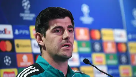 Courtois, en rueda de prensa en Stamford Bridge Courtois, en rueda de prensa en Stamford Bridge