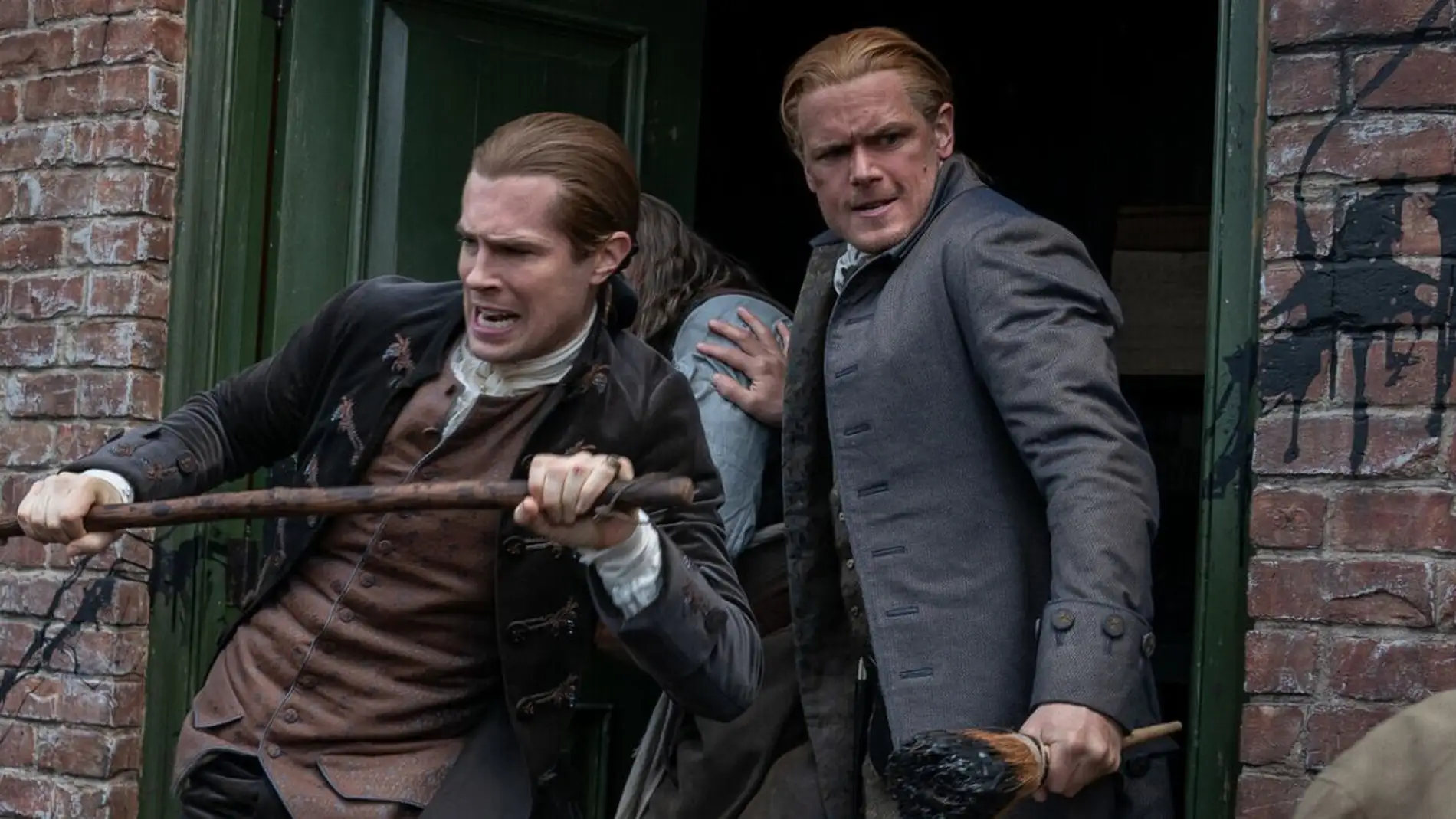 Jamie y Lord John Grey en la temporada 6 de 'Outlander'