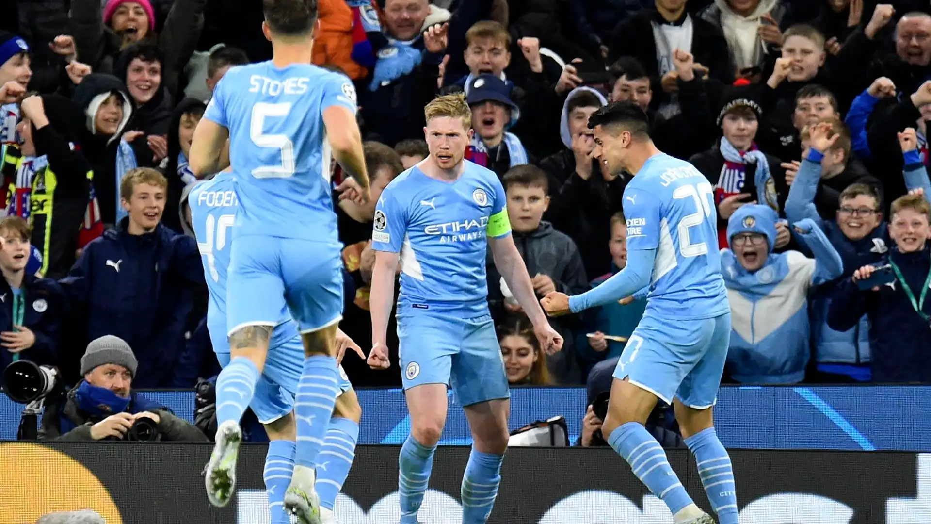 De Bruyne celebra su gol ante el Atlético de Madrid De Bruyne celebra su gol ante el Atlético de Madrid