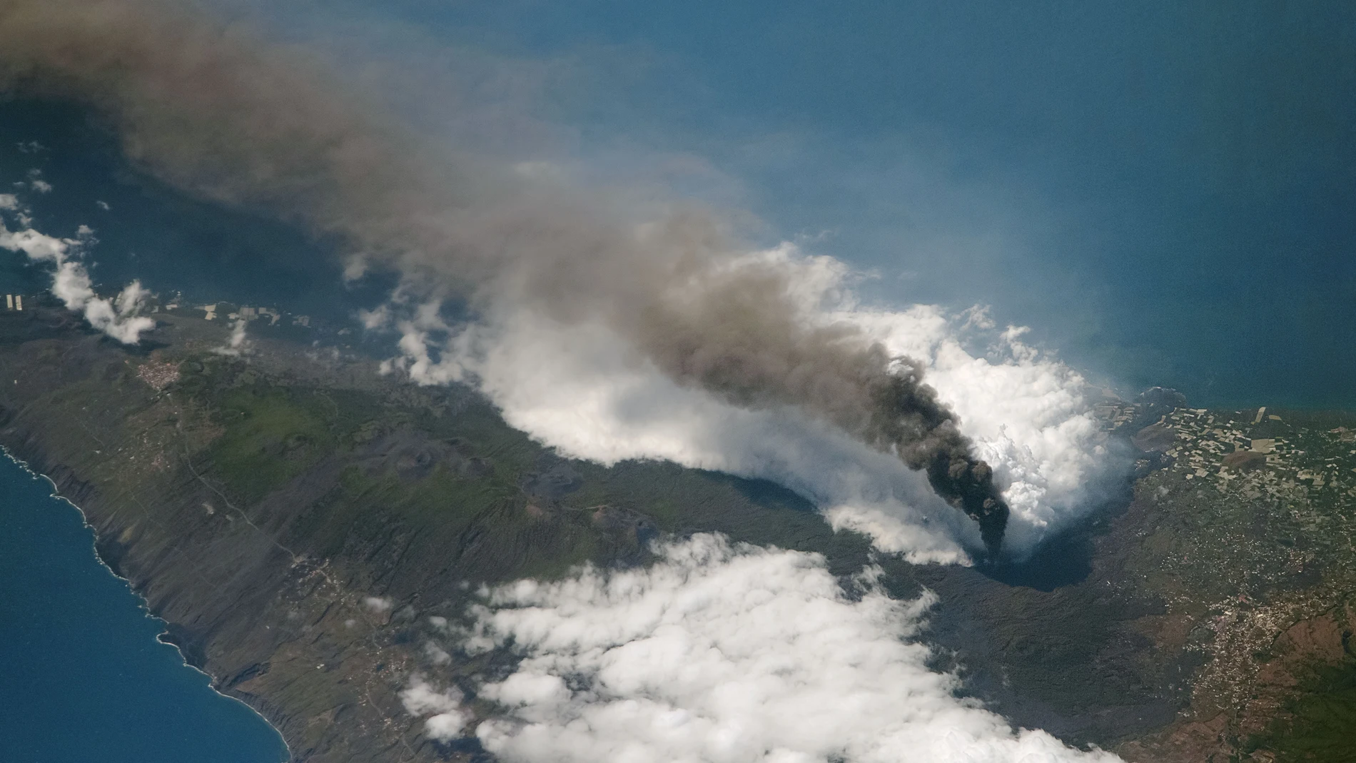 Fotografía del Volcán de la Palma