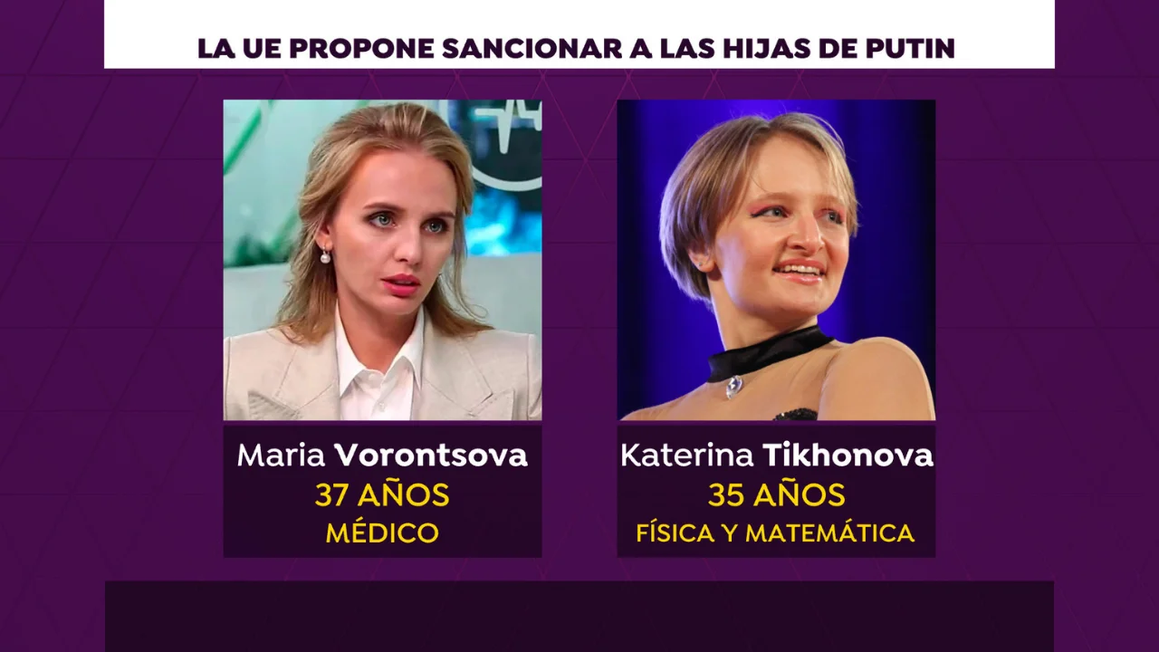 Estados Unidos sanciona a dos hijas de Vladimir Putin Estados Unidos sanciona a dos hijas de Vladimir Putin
