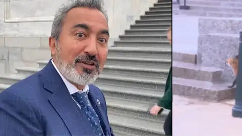 El congresista atacado por un zorro El congresista atacado por un zorro