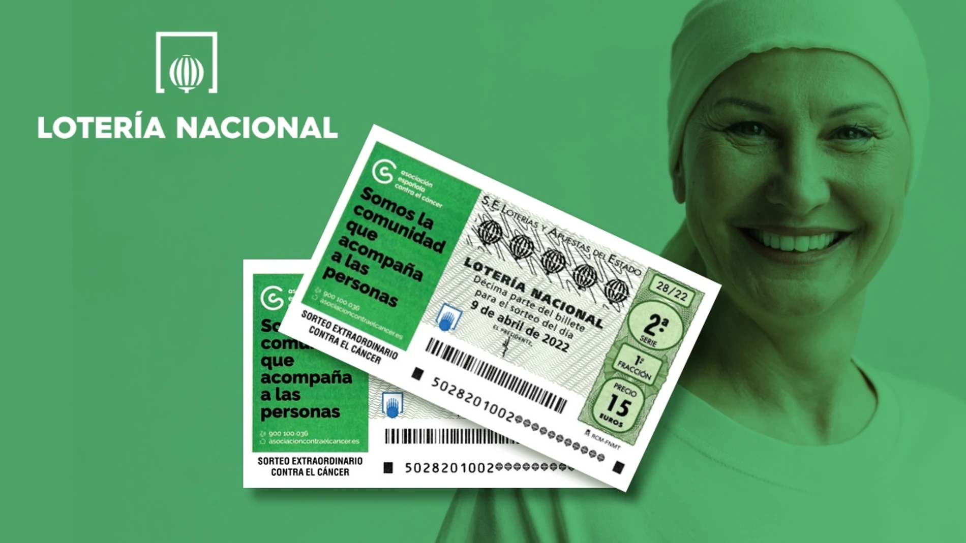 Premios del Sorteo Extraordinario de la AECC de Lotería Nacional 2022
