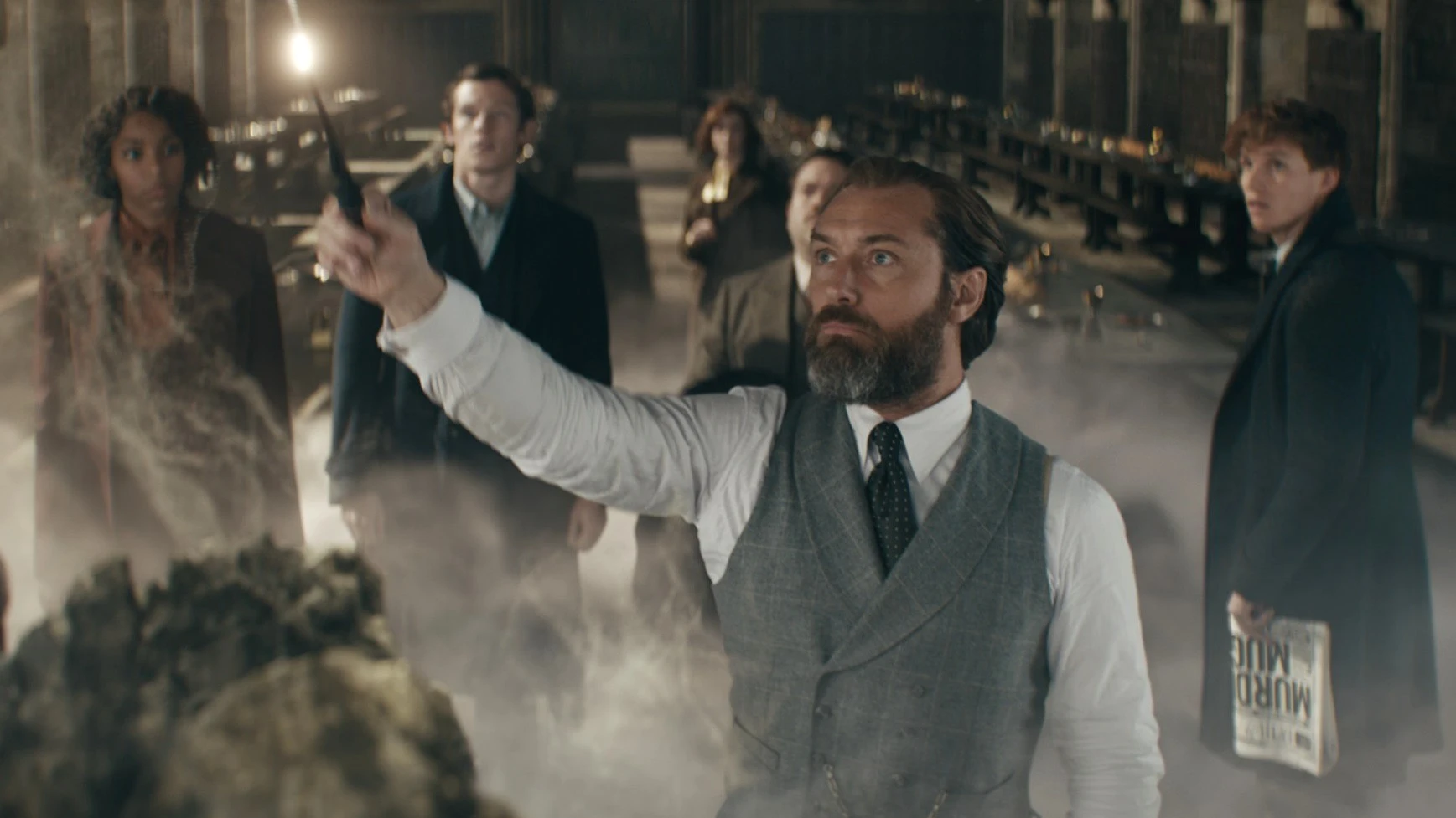 Los protagonistas de 'Animales Fant&aacute;sticos: Los secretos de Dumbledore'