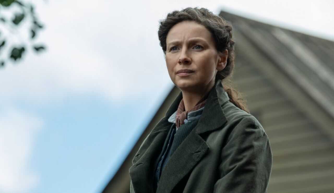Caitriona Balfe en la temporada 6 de 'Outlander' como Claire