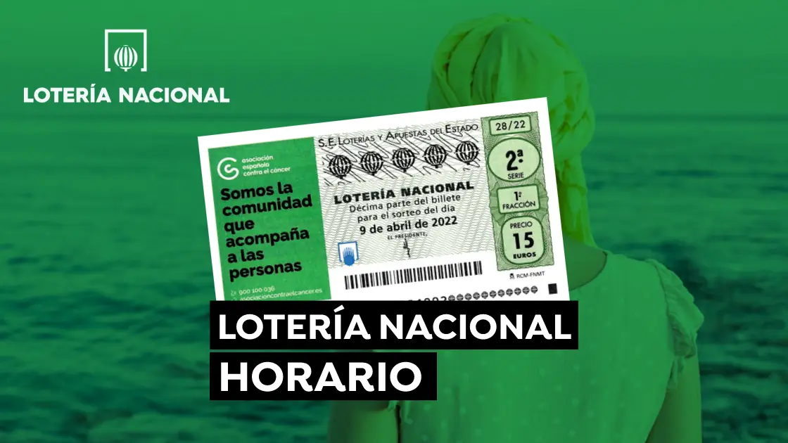 Sorteo Extraordinario de la AECC 2022: Horario y dónde ver el sorteo de la Lotería Nacional del 9 de abril Sorteo Extraordinario de la AECC 2022: Horario y dónde ver el sorteo de la Lotería Nacional del 9 de abril
