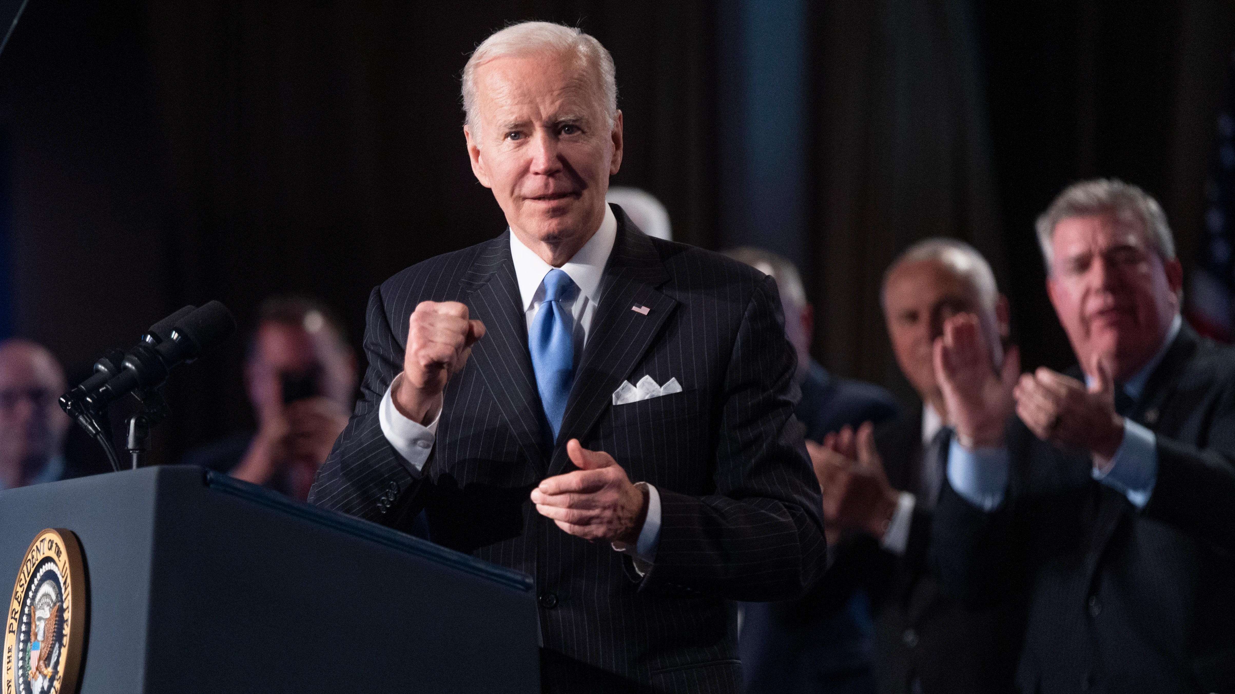 El presidente de Estados Unidos, Joe Biden, en la conferencia El presidente de Estados Unidos, Joe Biden, en la conferencia