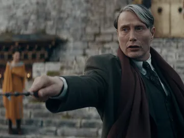 Mads Mikkelsen como Geller Grindelwald en 'Animales Fantásticos: Los secretos de Dumbledore' Mads Mikkelsen como Geller Grindelwald en 'Animales Fantásticos: Los secretos de Dumbledore'