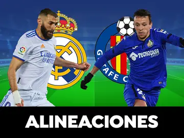 Alineación del Real Madrid hoy contra el Getafe en el partido de la Liga Santander Alineación del Real Madrid hoy contra el Getafe en el partido de la Liga Santander