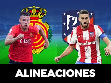 Alineación del Atlético de Madrid hoy contra el Mallorca en el partido de Liga Santander Alineación del Atlético de Madrid hoy contra el Mallorca en el partido de Liga Santander