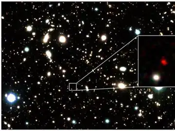 El telescopio espacial Hubble descubre la galaxia más lejana del universo, situada a 13.500 millones de años luz El telescopio espacial Hubble descubre la galaxia más lejana del universo, situada a 13.500 millones de años luz