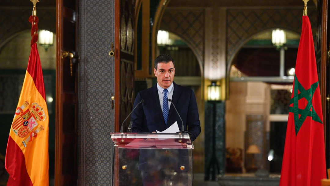 Pedro S&aacute;nchez en Marruecos