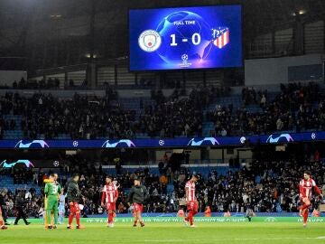 El Atleti perdió 1-0 en el Etihad