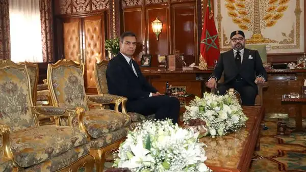 Imagen de Pedro Sánchez y el rey Mohamed VI en Rabat Imagen de Pedro Sánchez y el rey Mohamed VI en Rabat