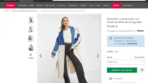 Gabardina vaquera Gabardina vaquera
