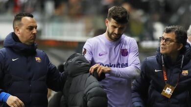 Piqué sufre una tendinopatía en el aductor izquierdo