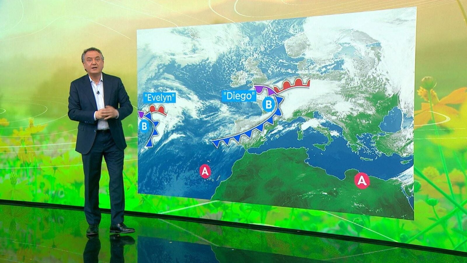 Las borrascas Diego y Evelyn dejarán lluvias en el Cantábrico, Castilla y León, La Rioja y Navarra