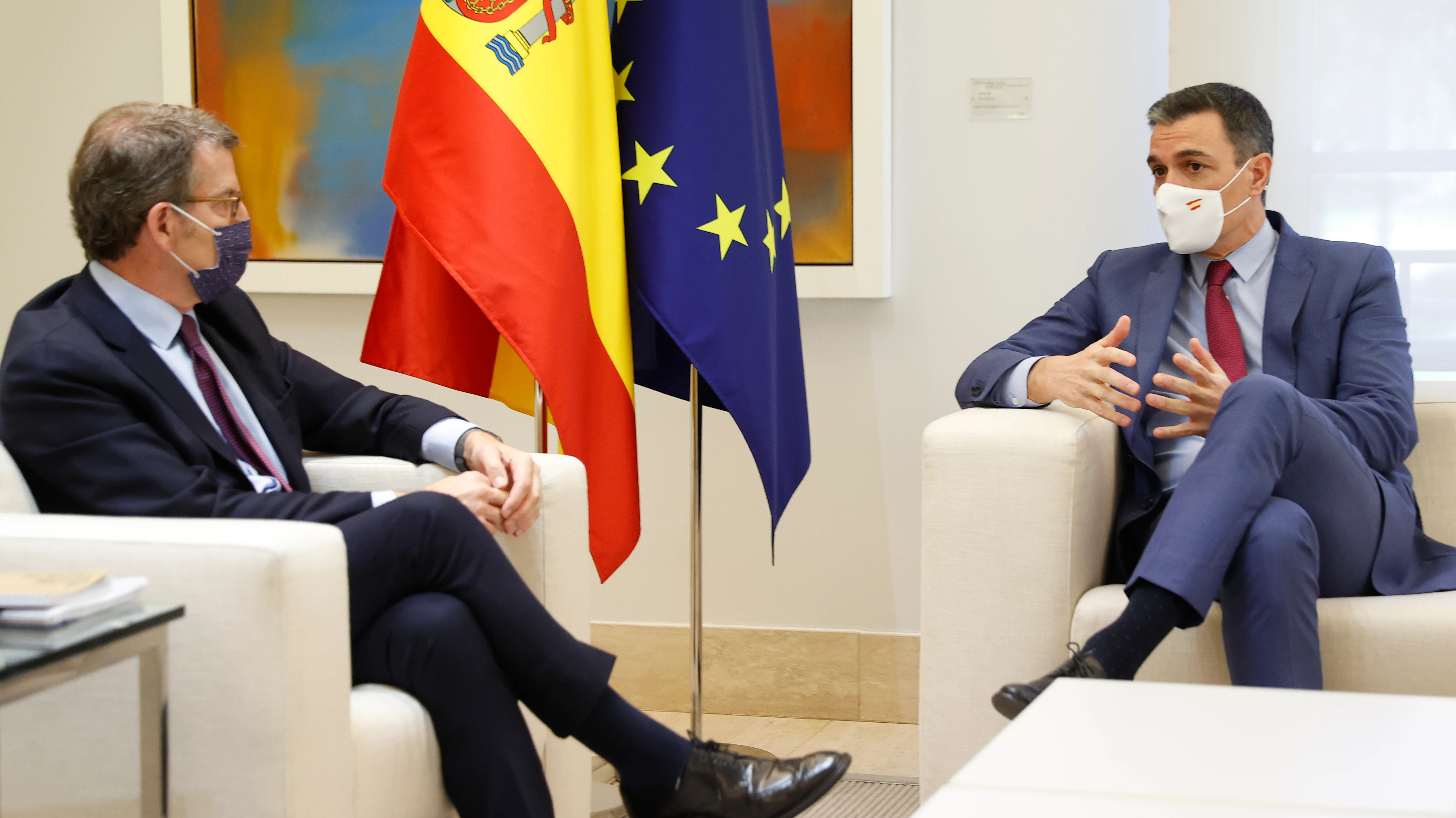El líder del PP, Alberto Núñez Feijóo, y el presidente del Gobierno, Pedro Sánchez El líder del PP, Alberto Núñez Feijóo, y el presidente del Gobierno, Pedro Sánchez