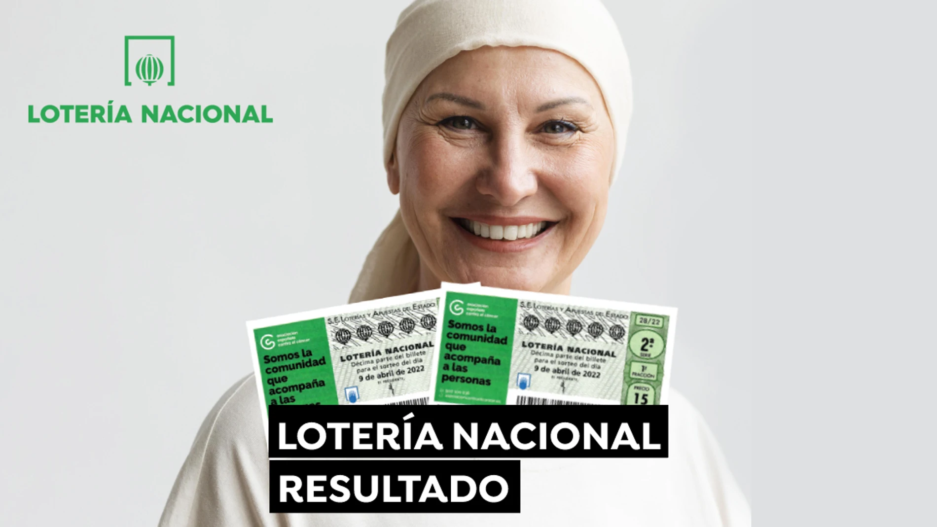 Sorteo Lotería Nacional hoy contra el cáncer de la AECC del sábado 9 de abril