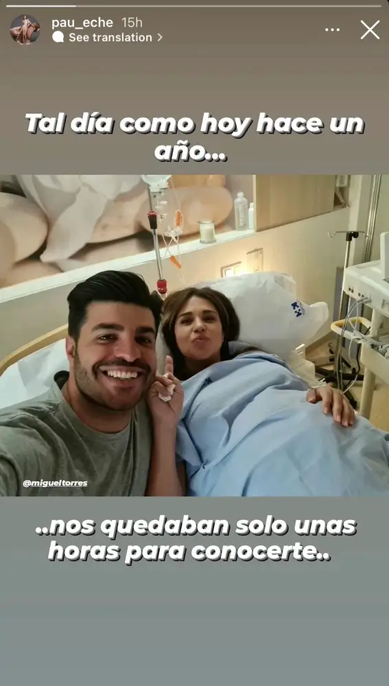 La imagen inédita de Paula Echevarría antes de dar a luz junto a Miguel Torres