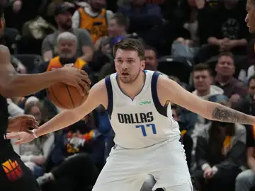 Doncic, en un partido de la NBA Doncic, en un partido de la NBA