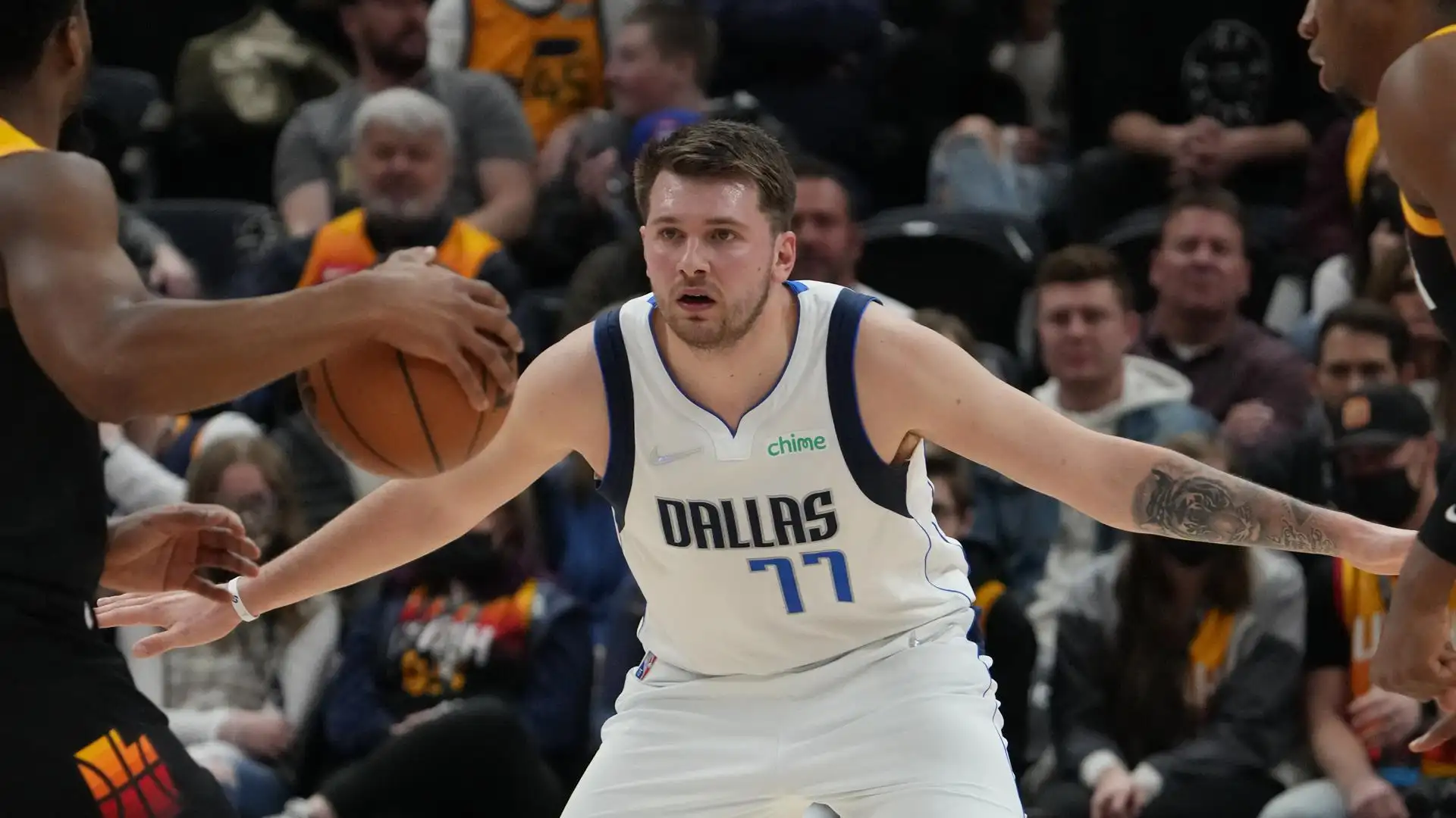 Doncic, en un partido de la NBA