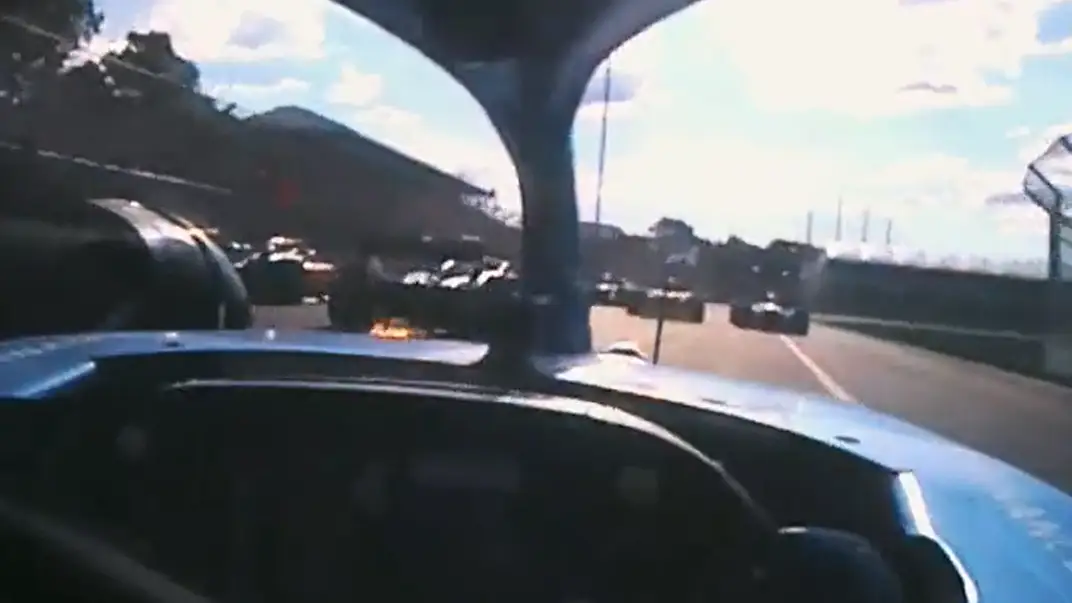 La salida de Albert Park desde el coche de Alonso