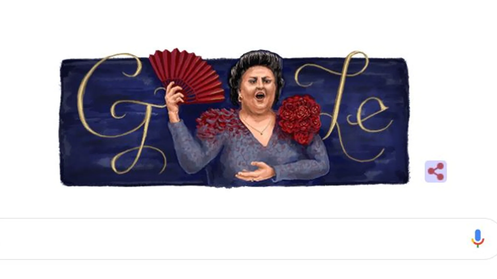 Doodle de Google de Montserrat Caballé