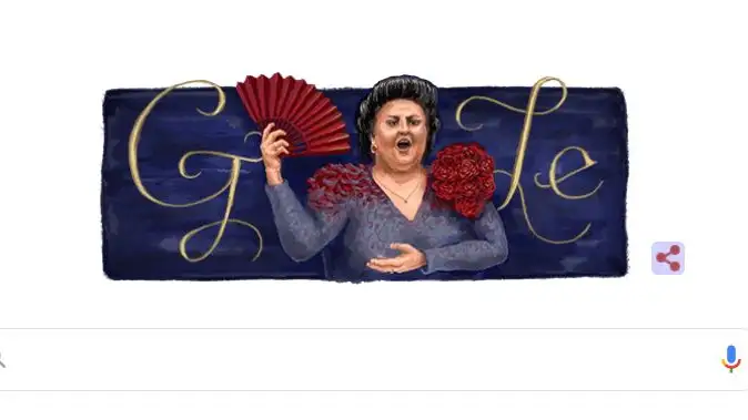 Doodle de Google de Montserrat Caballé Doodle de Google de Montserrat Caballé