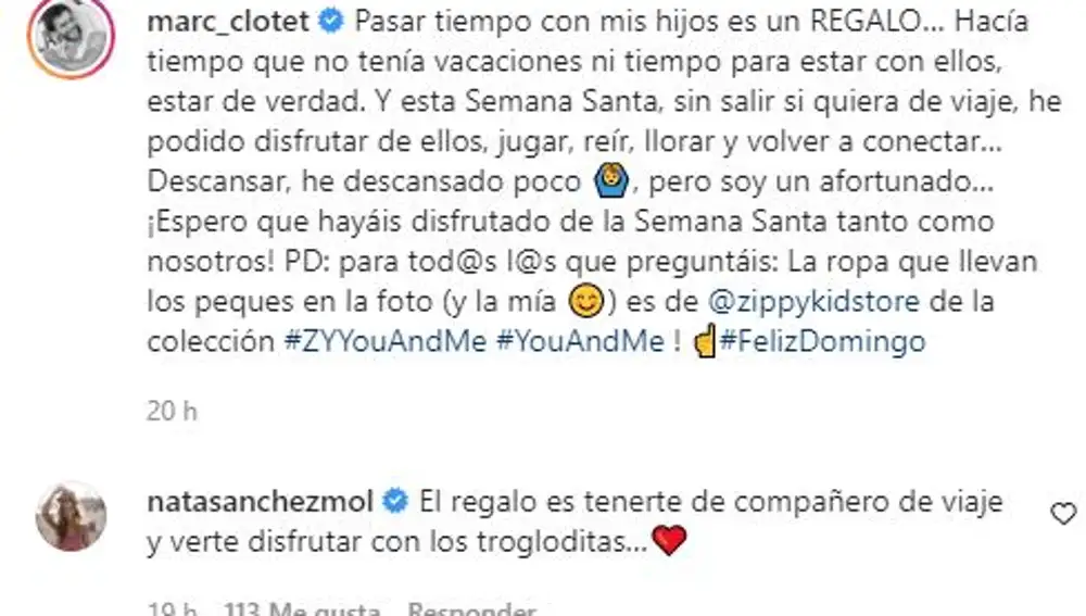 El comentario de Natalia Sánchez