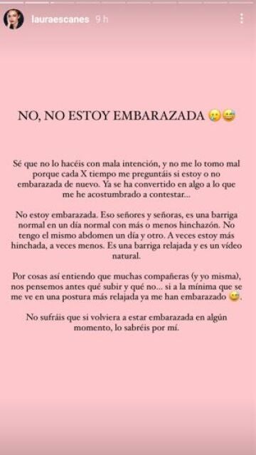 Laura Escanes responde en Instagram