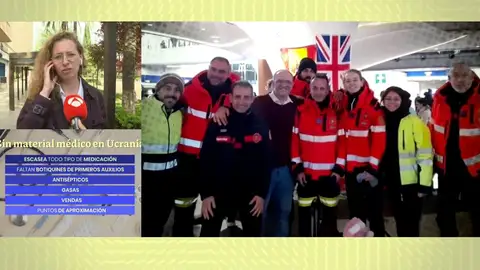 Enfermera que colabora con Ucrania. Enfermera que colabora con Ucrania.