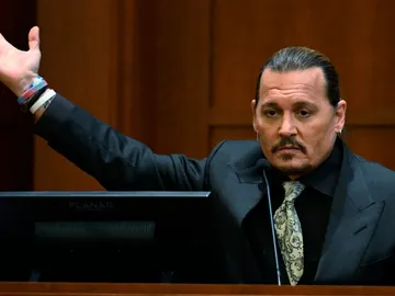 Johnny Depp declarando en el juicio contra Amber Heard Johnny Depp declarando en el juicio contra Amber Heard