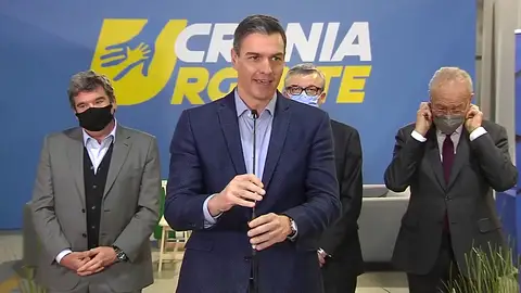 Pedro Sánchez visita a los refugiados ucranianos en Málaga Pedro Sánchez visita a los refugiados ucranianos en Málaga