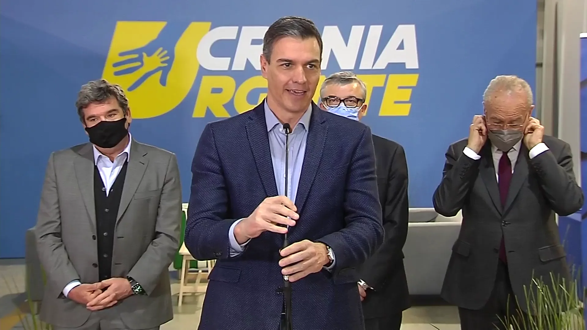 Pedro Sánchez visita a los refugiados ucranianos en Málaga Pedro Sánchez visita a los refugiados ucranianos en Málaga