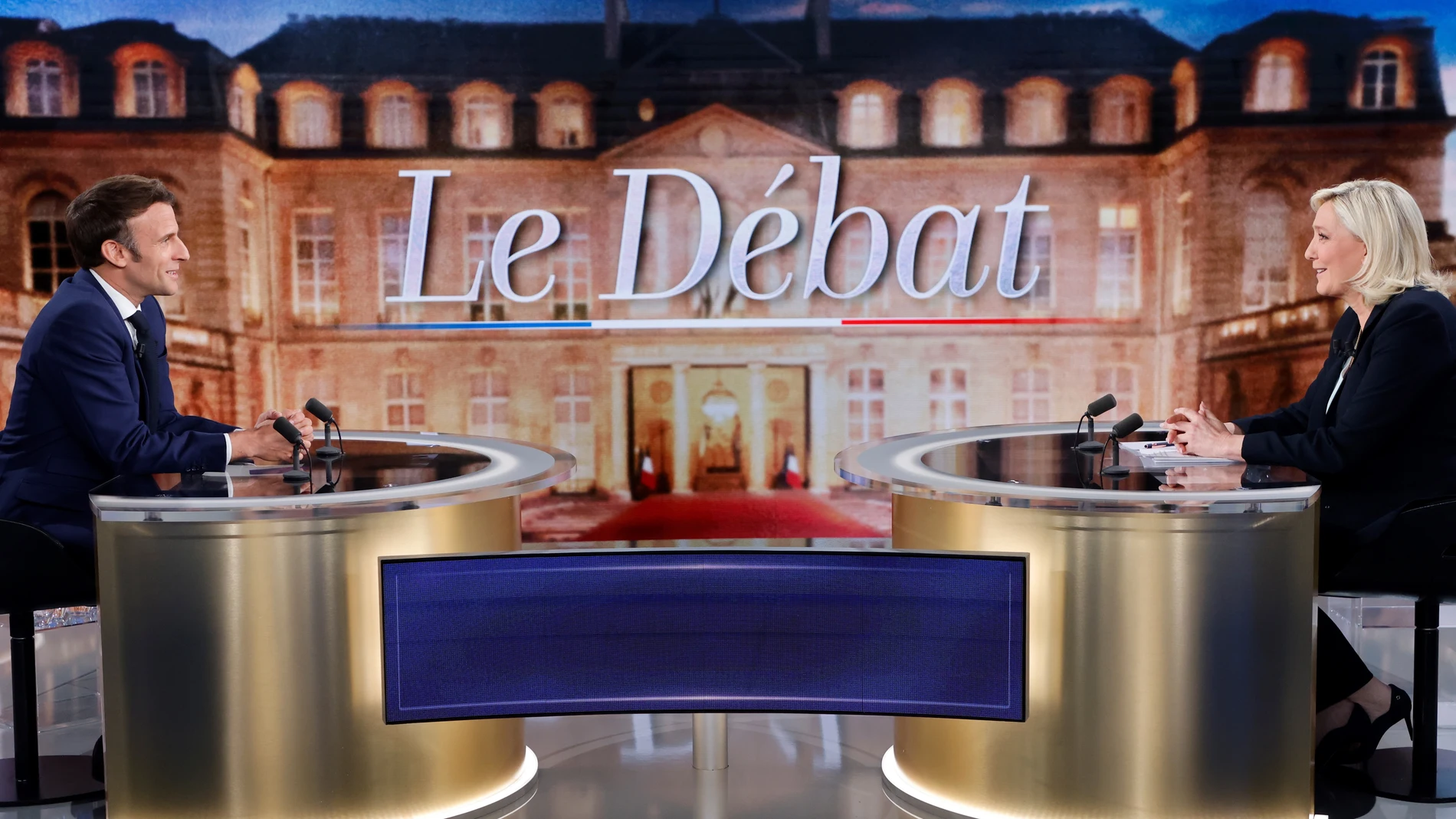 Debate de Macron y Le Pen