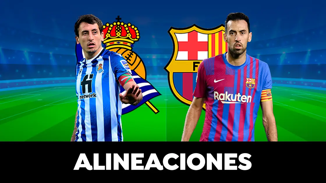 Alineaci&oacute;n del Barcelona ante la Real Sociedad hoy en el partido de la Liga Santander